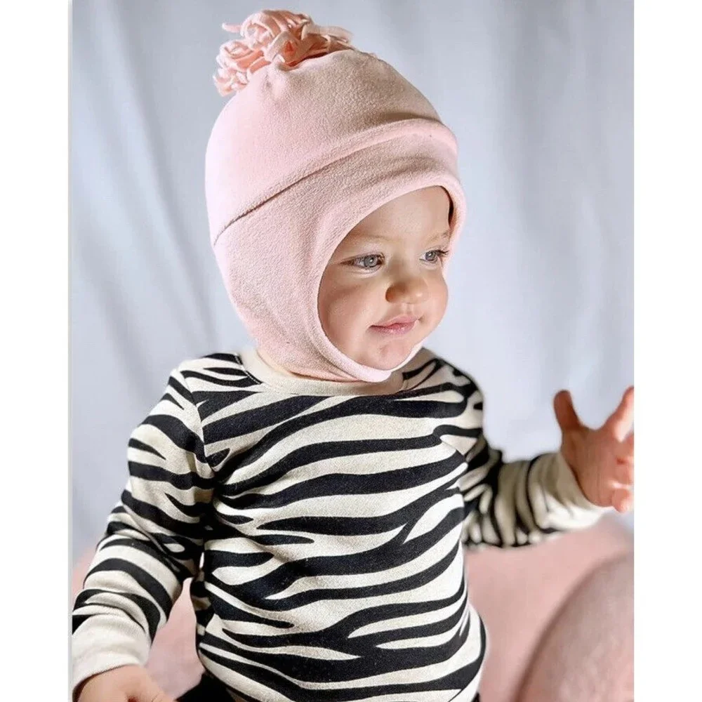 Baby Toddler Winter Hat Soft Fleece with Earflap for Boys Girls Kids Baby Beanie